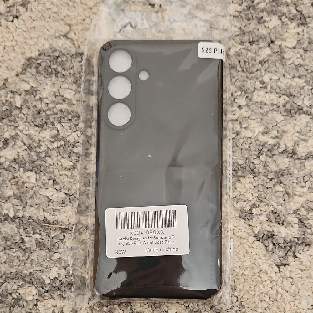 Samsung Galaxy S25 Plus Black Cover With Wallet